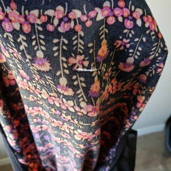 Anthropologie Maeve Floral Swiss Dot Dress Size S - Picture 7 of 8